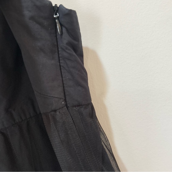Maeve Anthropologie Mesh Whimsygoth Tiered Fairy Black Dress Size Medium K62 - Picture 7 of 16